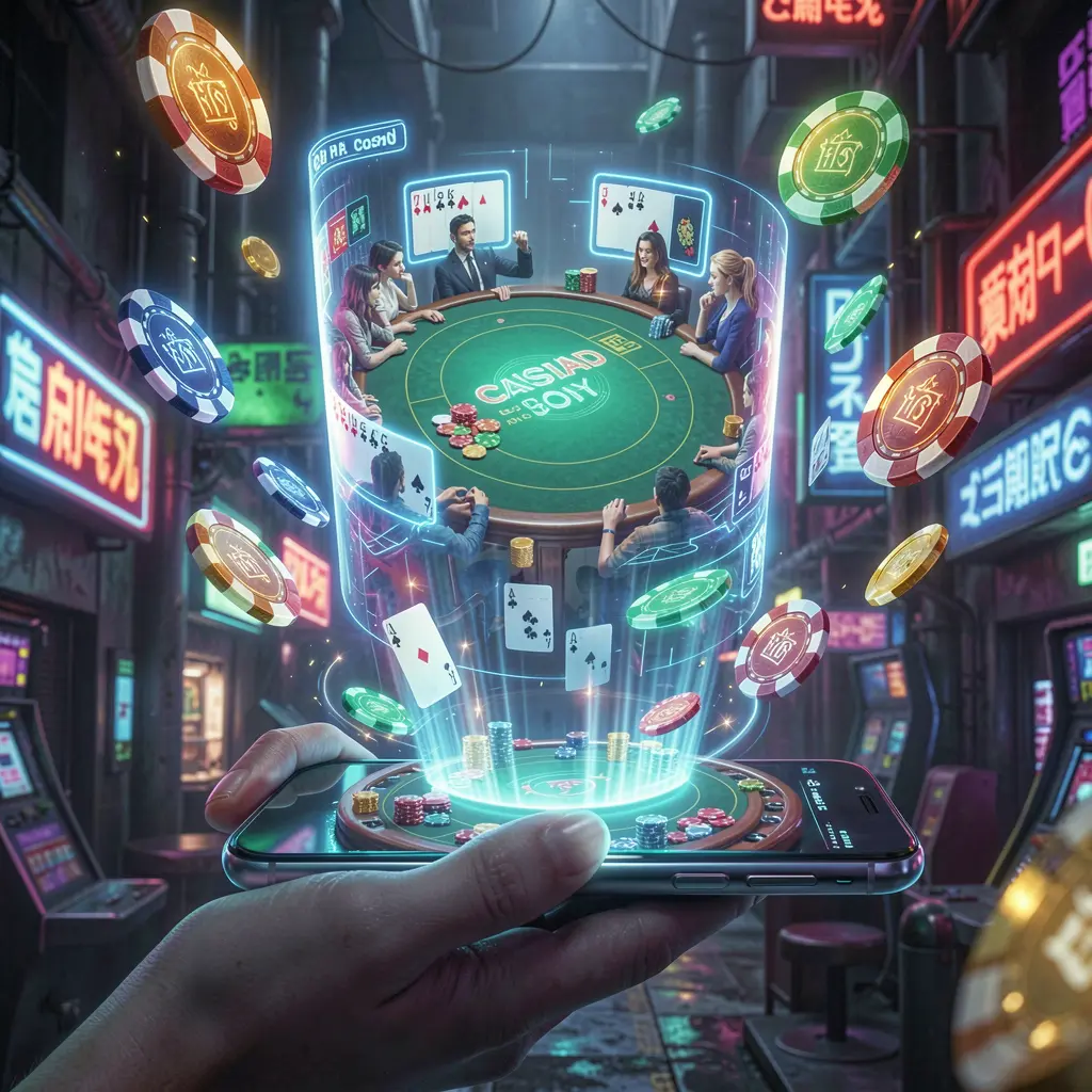 Elegant smartphone displaying the PALDOCROWN casino app with glowing digital coins rising in a futuristic mobile gaming scene